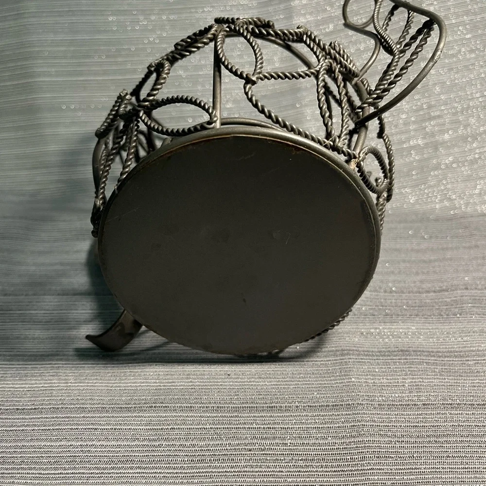 Vintage Metal Teapot Candleholder Farmhouse Ornate - Picture 7 of 7